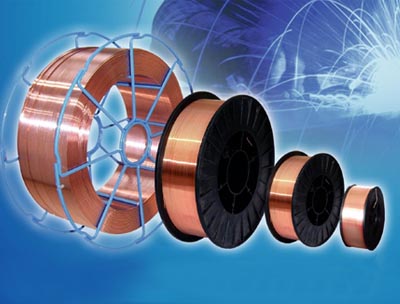 Unplated copper welding wire (ER70S-6)